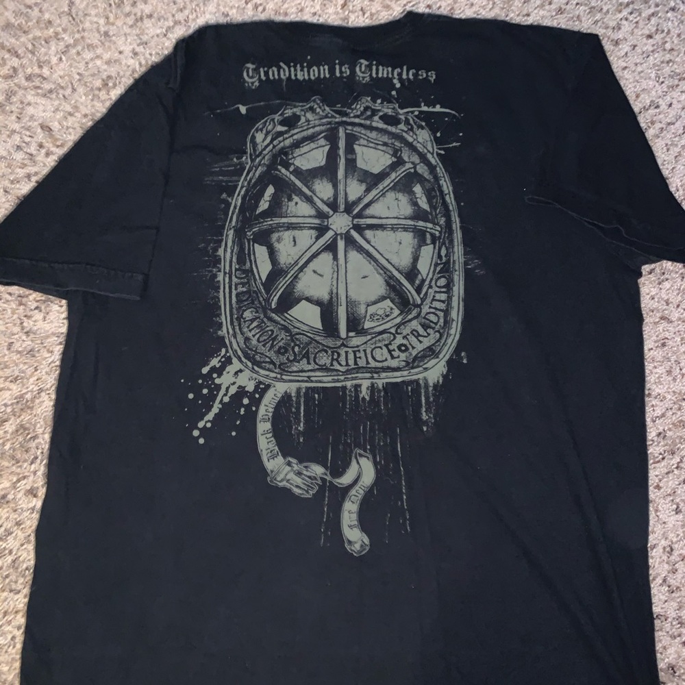 7 Black Helmet Mens T-Shirts